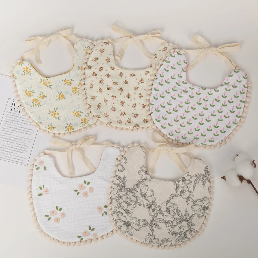 Muslin Cotton Baby Bib – SweetPeaShop Exclusive