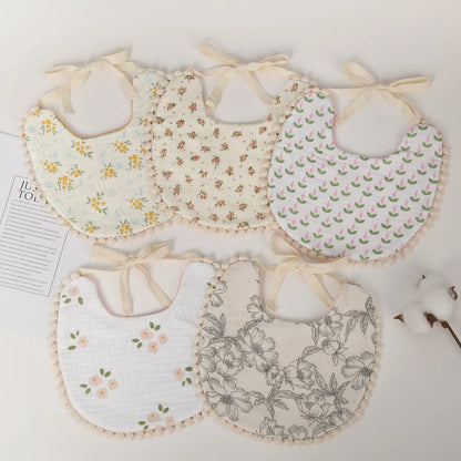 Muslin Cotton Baby Bib – SweetPeaShop Exclusive