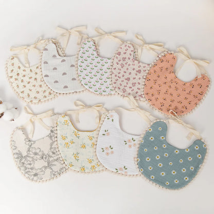 Muslin Cotton Baby Bib – SweetPeaShop Exclusive