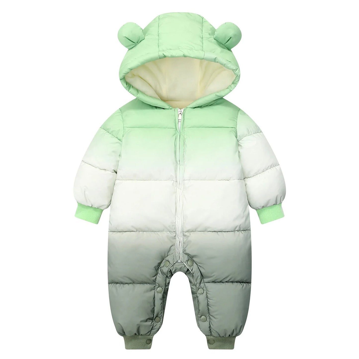 Newborn Baby Winter Warm Hooded Down Romper Jacket Snowsuit – SweetPeaShop Exclusive