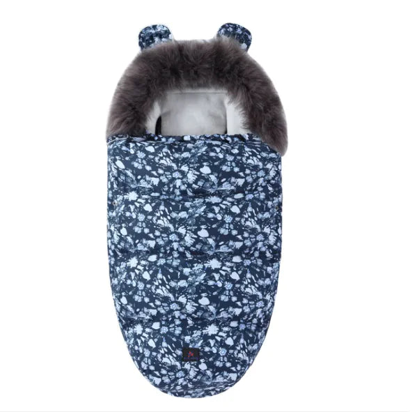 Baby Sleeping Bag with Fur Collar - SweetPeaShop