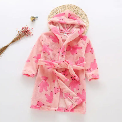 Children's Flannel Bathrobes - SweetPeaShop