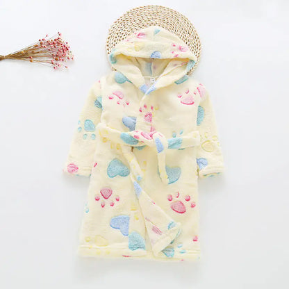 Children's Flannel Bathrobes - SweetPeaShop