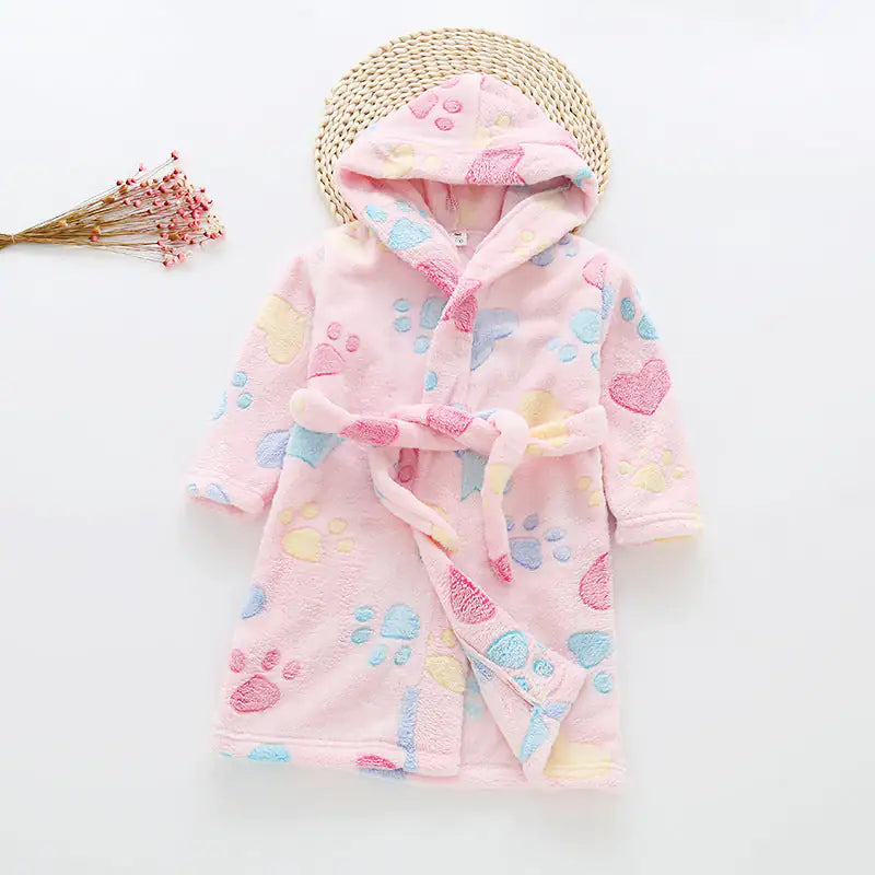 Children's Flannel Bathrobes - SweetPeaShop