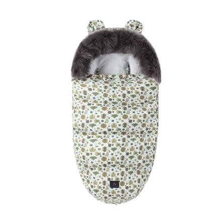 Baby Sleeping Bag with Fur Collar - SweetPeaShop