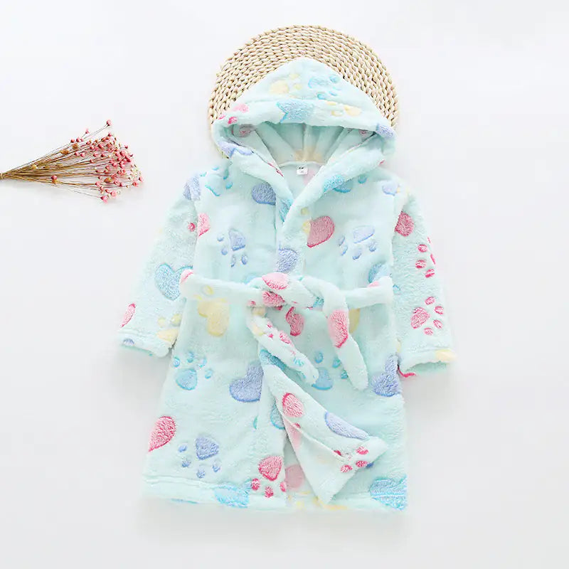 Children's Flannel Bathrobes - SweetPeaShop